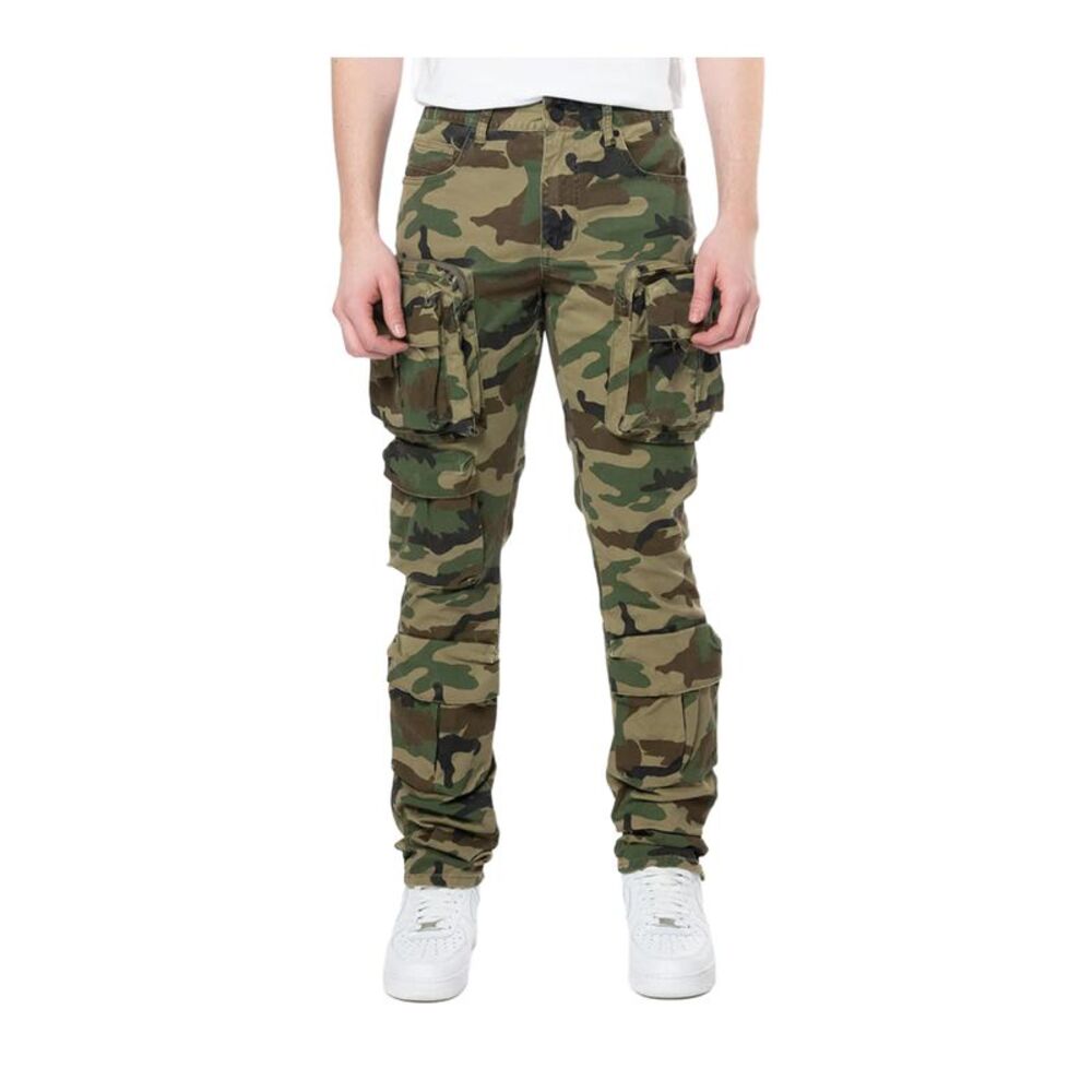 Smoke Rise Cargo Pants 5 Pocket Twill Mens Camouflage JP24539